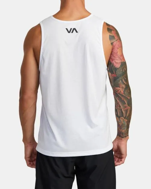 Rvca Icon Tank Top White SportMen Tees and Tanks