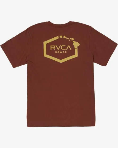 Rvca ISLAND HEX SS Red Earth Men Short Sleeves