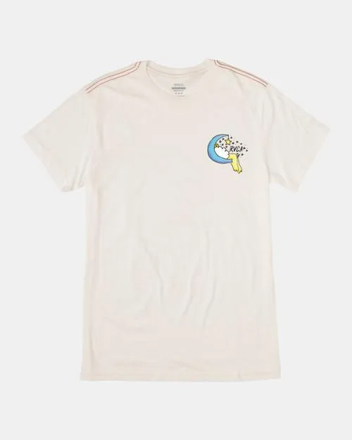 Rvca Jesse Lortz Sweet Dreams Tee Antique White Men Short Sleeves