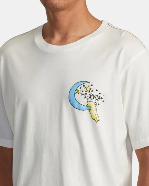 Rvca Jesse Lortz Sweet Dreams Tee Antique White Men Short Sleeves