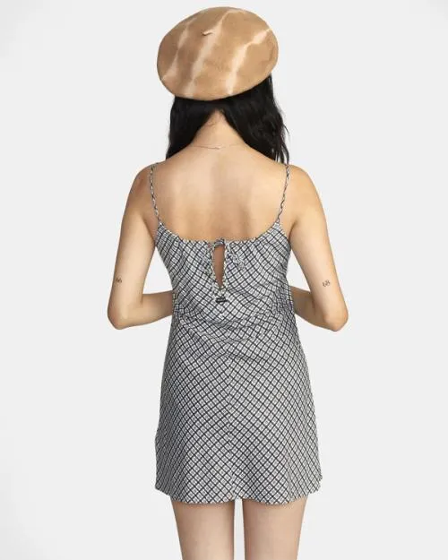 Rvca Macarthur Midi Dress Cloud Women Dresses and Rompers