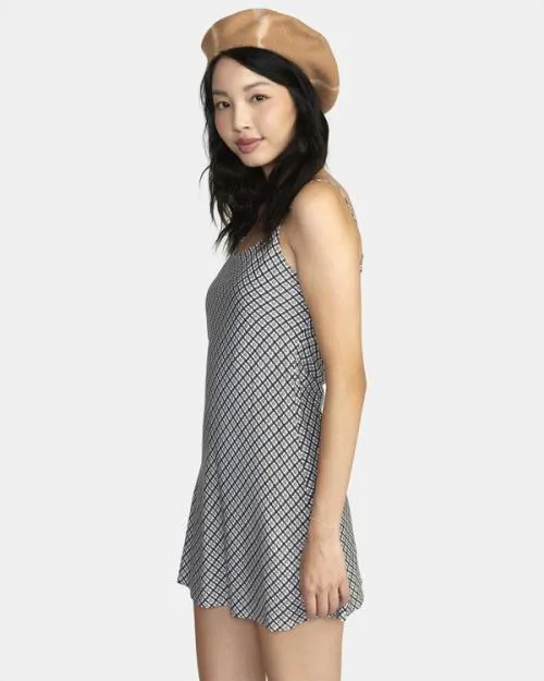 Rvca Macarthur Midi Dress Cloud Women Dresses and Rompers