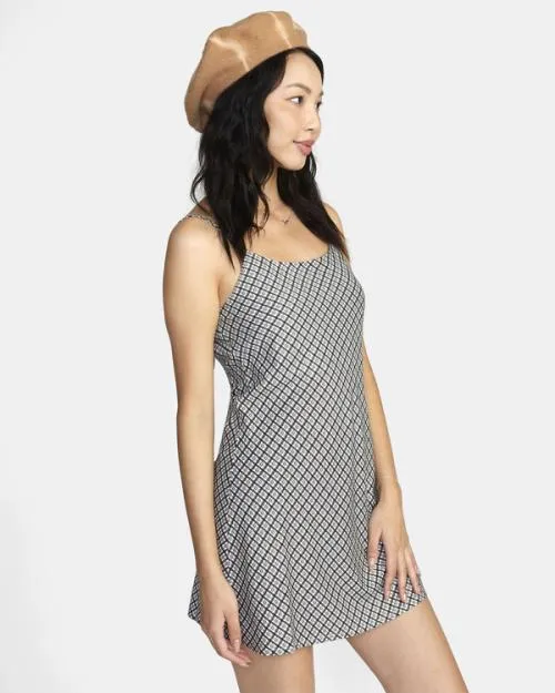Rvca Macarthur Midi Dress Cloud Women Dresses and Rompers
