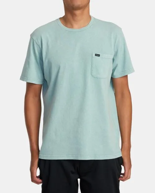 Rvca Manic Shock Wash Sweatshirt Evergreen Men Short Sleeves