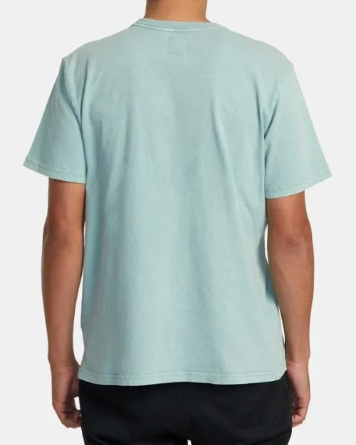 Rvca Manic Shock Wash Sweatshirt Evergreen Men Short Sleeves
