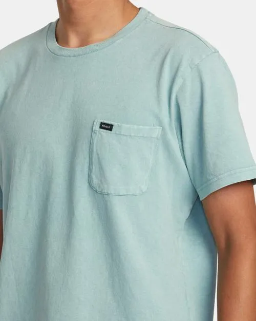 Rvca Manic Shock Wash Sweatshirt Evergreen Men Short Sleeves
