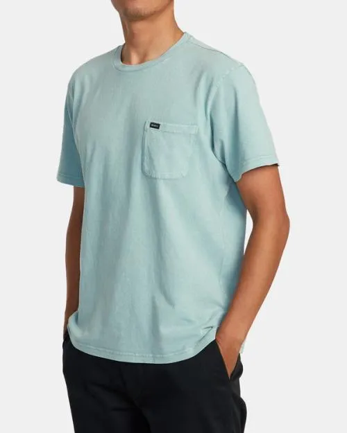 Rvca Manic Shock Wash Sweatshirt Evergreen Men Short Sleeves