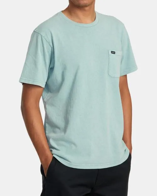 Rvca Manic Shock Wash Sweatshirt Evergreen Men Short Sleeves
