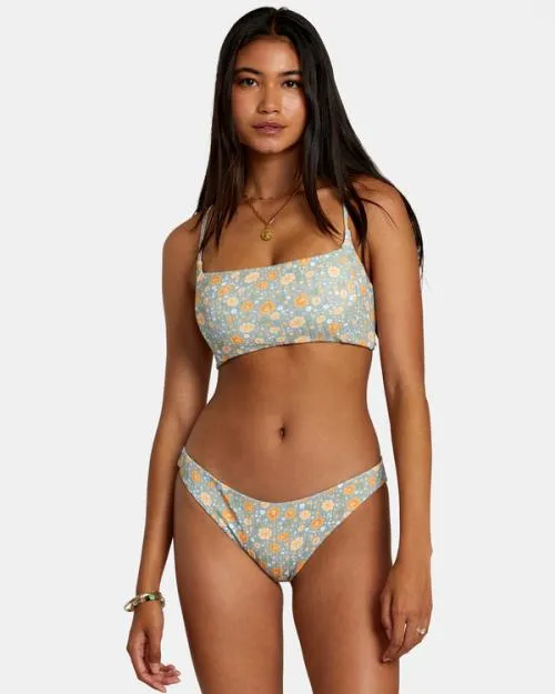 Rvca Mums Rib Medium Bikini Bottoms Shale Women Bikini Bottoms