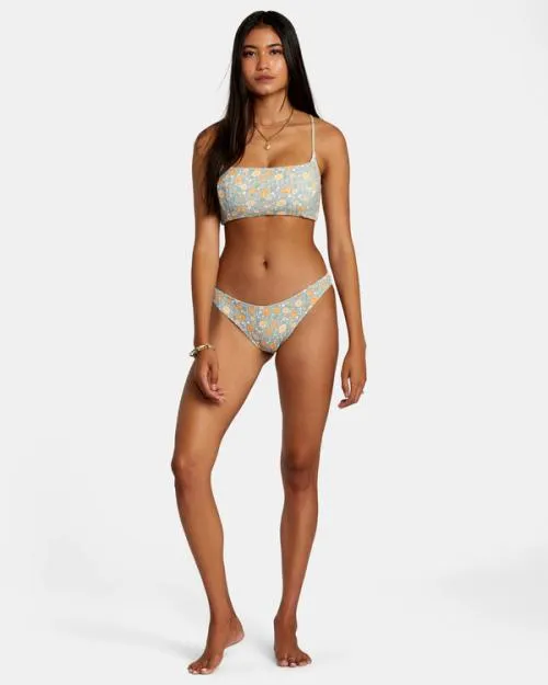Rvca Mums Rib Medium Bikini Bottoms Shale Women Bikini Bottoms