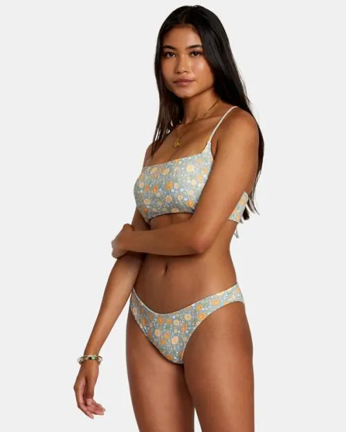 Rvca Mums Rib Medium Bikini Bottoms Shale Women Bikini Bottoms
