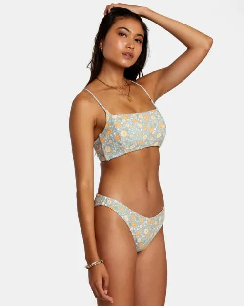 Rvca Mums Rib Medium Bikini Bottoms Shale Women Bikini Bottoms