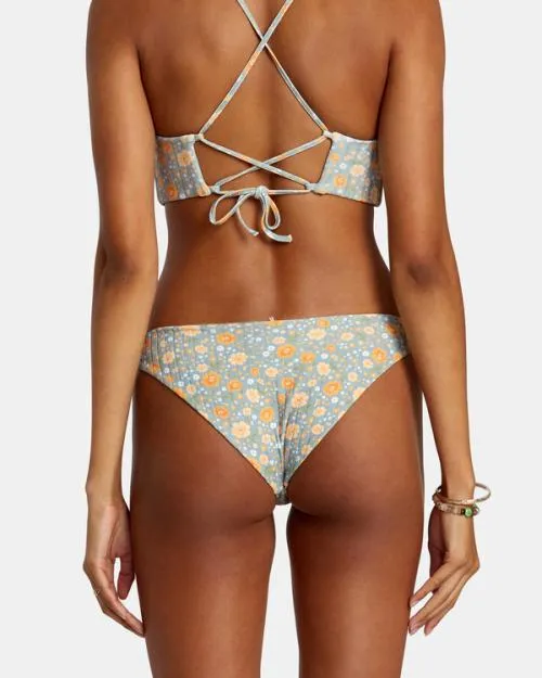 Rvca Mums Rib Medium Bikini Bottoms Shale Women Bikini Bottoms