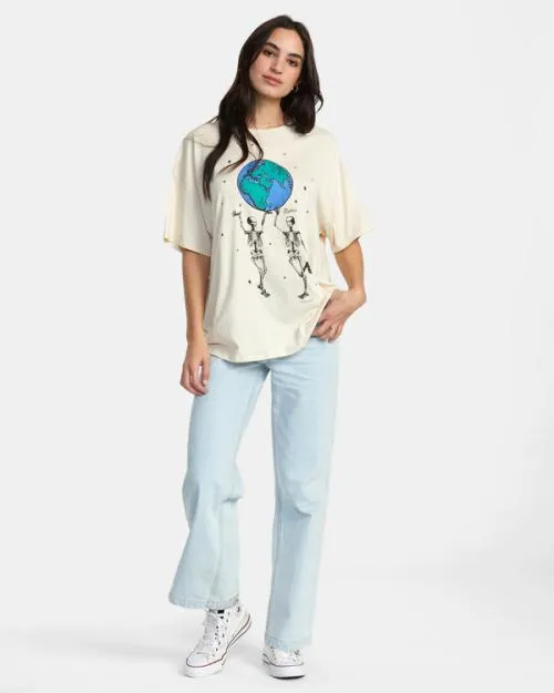 Rvca No Bounds TShirt Latte Women Tees and Tanks