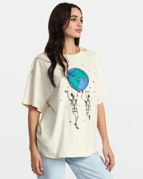 Rvca No Bounds TShirt Latte Women Tees and Tanks