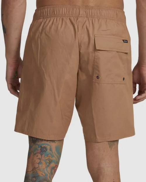 Rvca Opposites Elastic Waist Hybrid Amphibian Shorts Copper Men Shorts and Hybrids