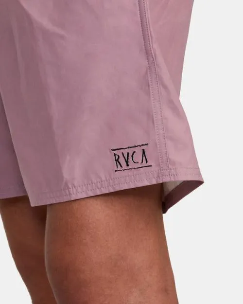 Rvca Opposites Hybrid Elasticized Shorts Lavender Men Boardshorts