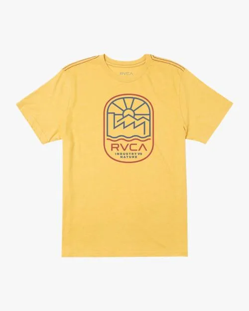 Rvca Overdub Tee Vintage Gold Men Short Sleeves