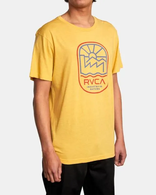 Rvca Overdub Tee Vintage Gold Men Short Sleeves