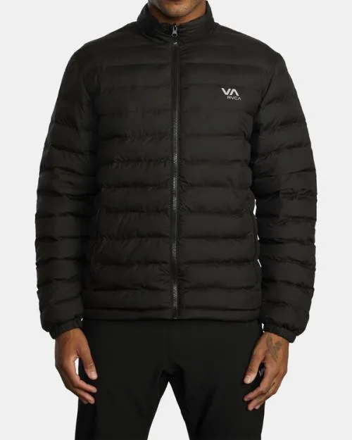 Rvca Packable Puffa Jacket Black 2 SportMen Jackets