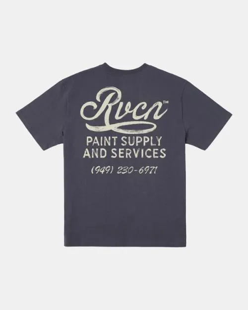 Rvca Paint Supply TShirt Garage Blue Men Tees and Tanks