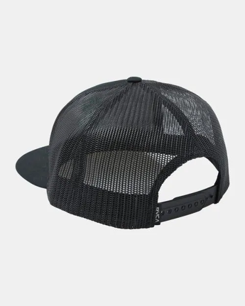 Rvca Pair O Dice Trucker Hat Black Men Hats and Beanies