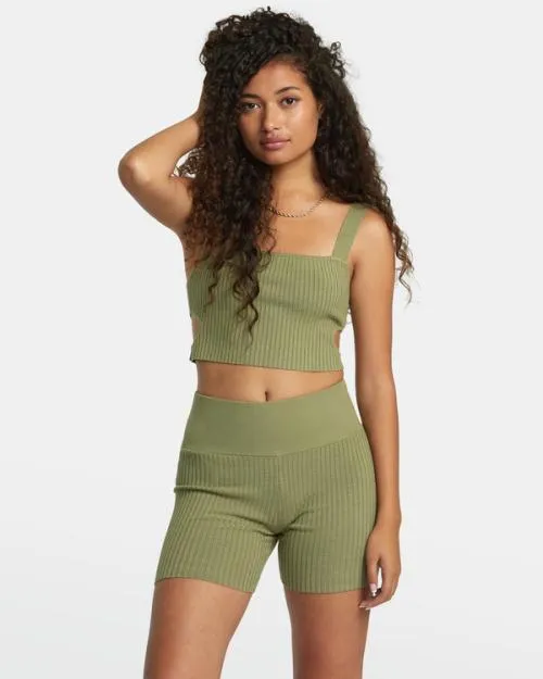 Rvca Rose Namajunas Fever Sweat Shorts Aloe Women Shorts and Skirts