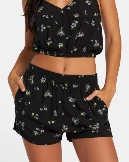 Rvca Sawyer Eco Viscose Shorts Rvca Black Women Shorts and Skirts