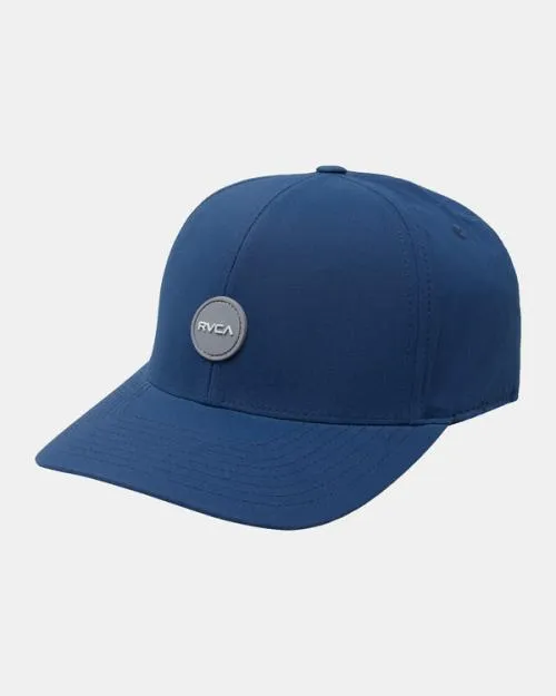 Rvca Seasons Flexfit Hat Slate Men Hats and Beanies