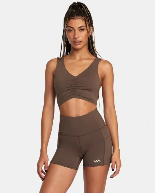 Rvca Seniesa Superbad Bike Shorts Major Brown SportWomen Athletic Shorts