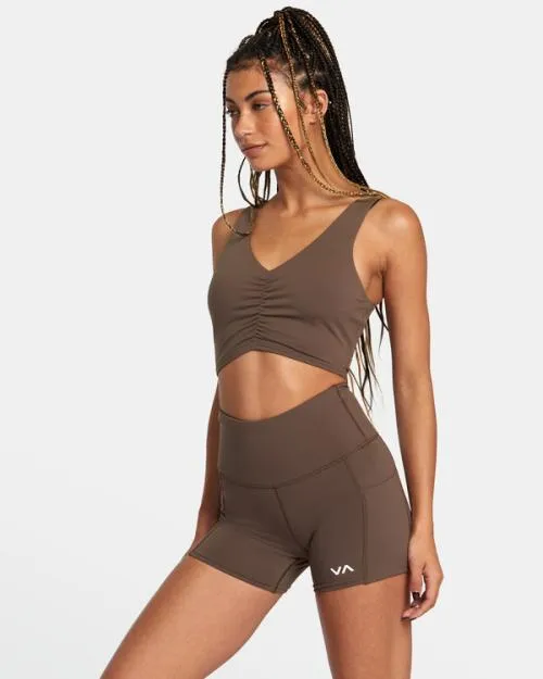 Rvca Seniesa Superbad Bike Shorts Major Brown SportWomen Athletic Shorts