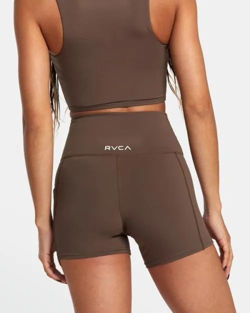 Rvca Seniesa Superbad Bike Shorts Major Brown SportWomen Athletic Shorts