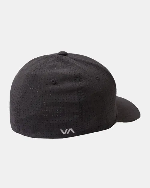 Rvca Shane Flexfit Hat Charcoal Men Hats and Beanies