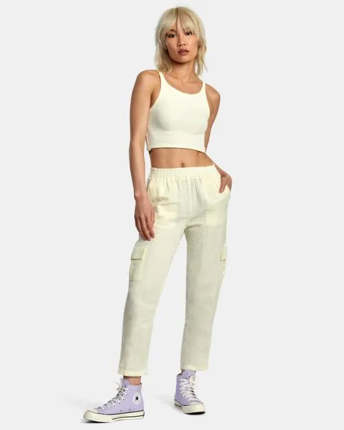 Rvca Slide Tank Top Lemon Women Tops