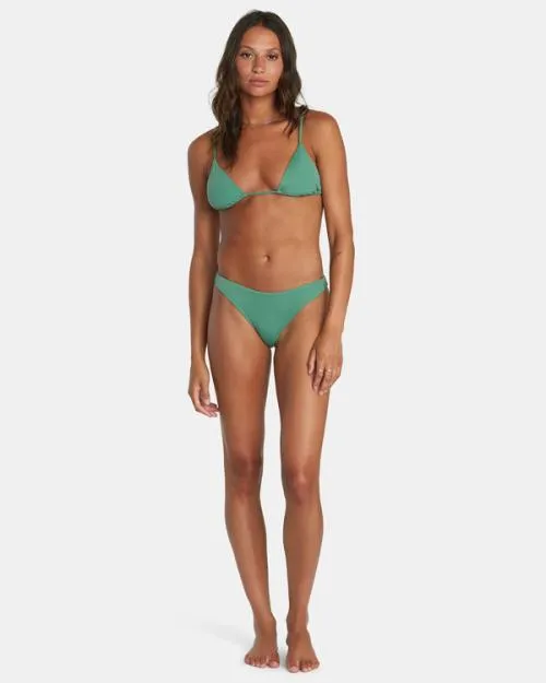 Rvca Solid Slide Triangle Bikini Top Palm Women Bikini Tops