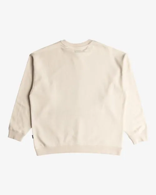 Rvca Someday Sweatshirt Latte Women Hoodies and Fleece