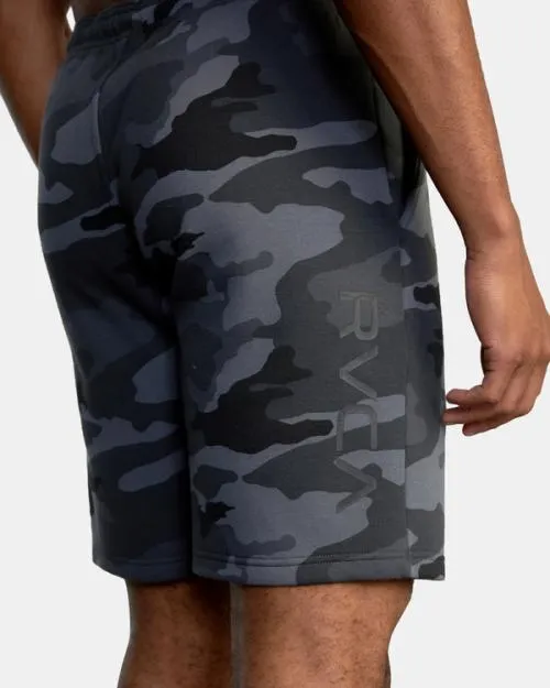 Rvca Sport Elastic Waist Walkshorts IV 19034 Camo Men Athletic Shorts