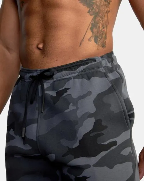 Rvca Sport Elastic Waist Walkshorts IV 19034 Camo Men Athletic Shorts