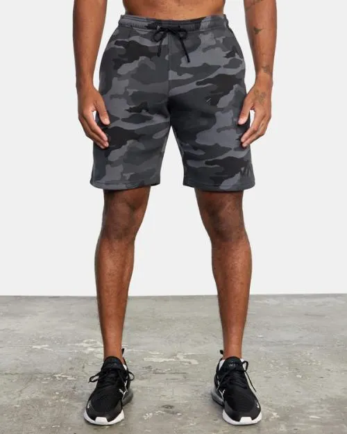 Rvca Sport Elastic Waist Walkshorts IV 19034 Camo Men Athletic Shorts