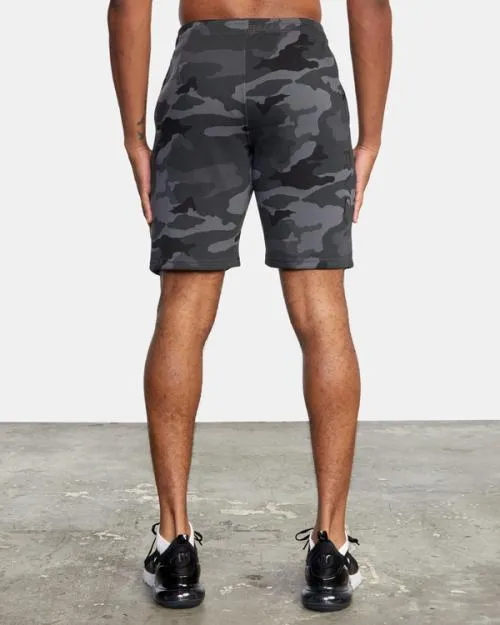 Rvca Sport Elastic Waist Walkshorts IV 19034 Camo Men Athletic Shorts