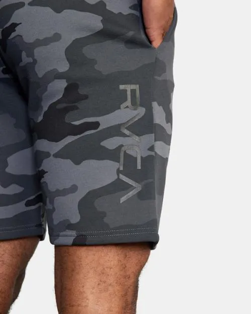 Rvca Sport Elastic Waist Walkshorts IV 19034 Camo Men Athletic Shorts