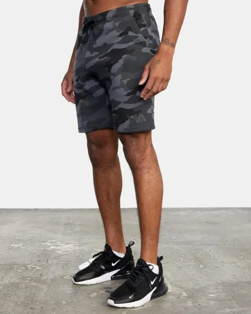 Rvca Sport Elastic Waist Walkshorts IV 19034 Camo Men Athletic Shorts