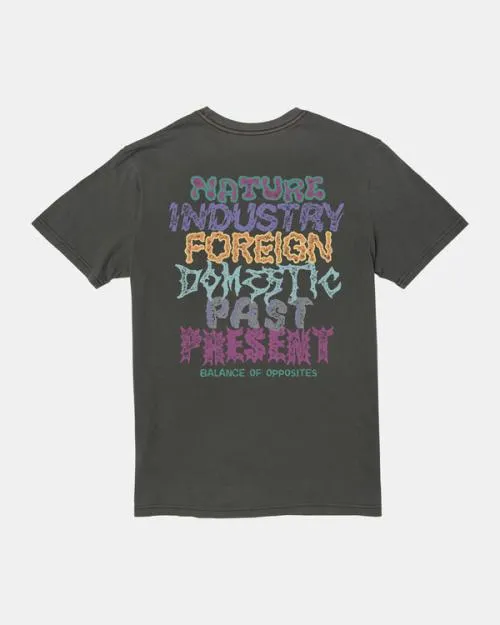 Rvca Static Tee Pirate Black Men Short Sleeves