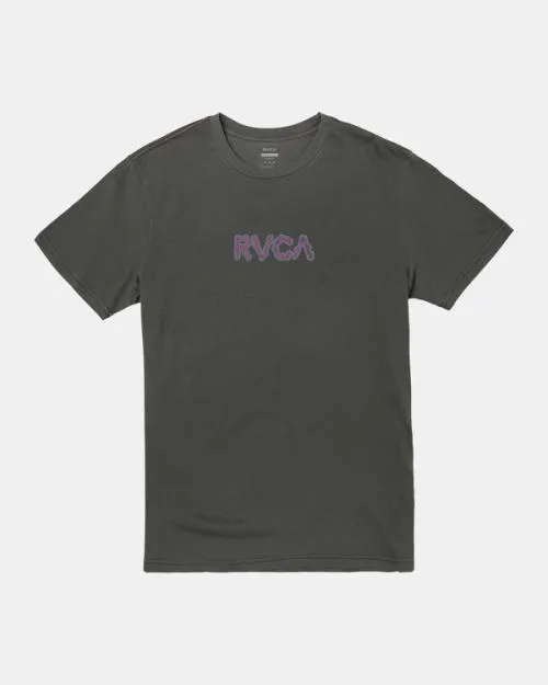Rvca Static Tee Pirate Black Men Short Sleeves