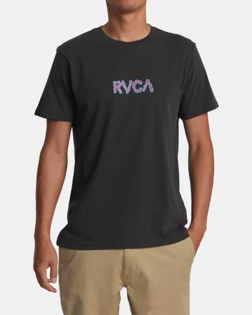 Rvca Static Tee Pirate Black Men Short Sleeves