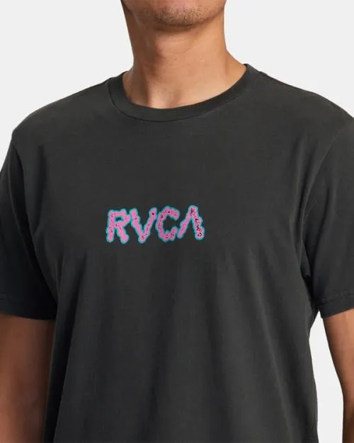 Rvca Static Tee Pirate Black Men Short Sleeves