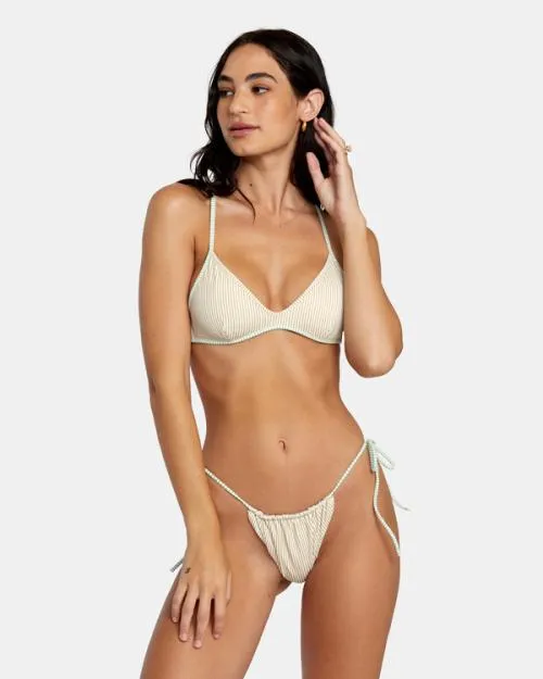 Rvca Tri Stripe Reversible Skimpy Bikini Bottoms Multi Women Bikini Bottoms