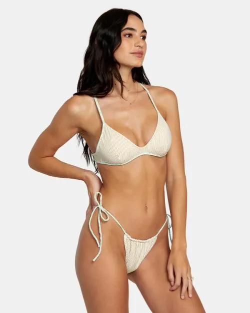 Rvca Tri Stripe Reversible Skimpy Bikini Bottoms Multi Women Bikini Bottoms