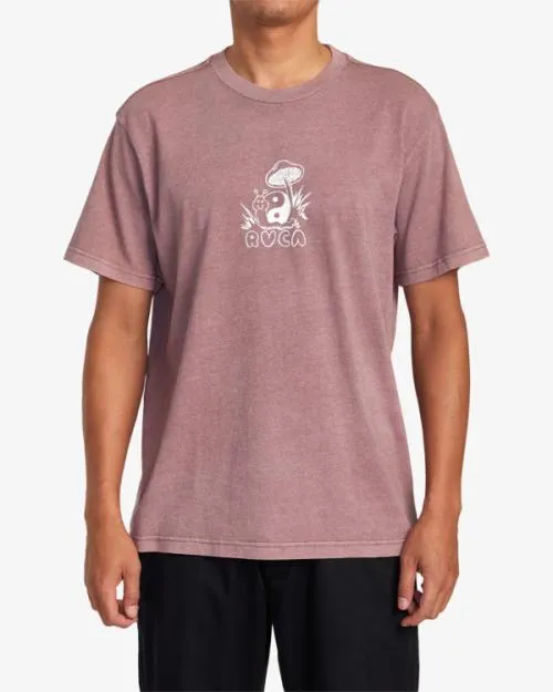 Rvca Trippy Snail Tee Dusty Grape Men Tees and Tanks