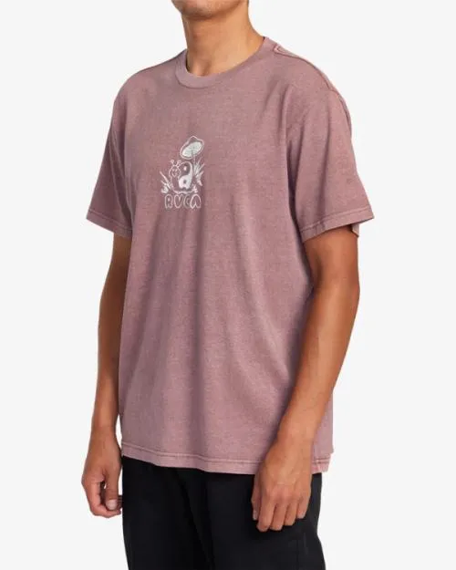 Rvca Trippy Snail Tee Dusty Grape Men Tees and Tanks